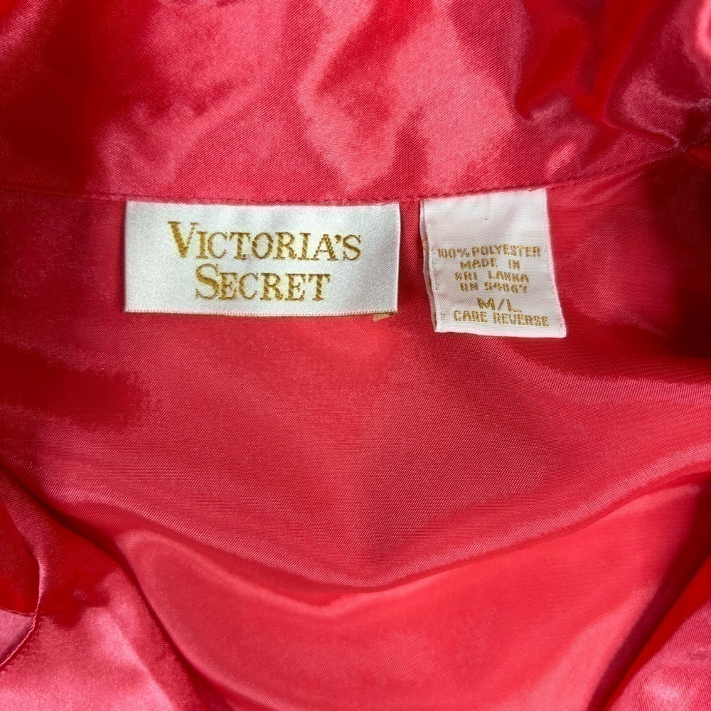 VINTAGE VICTORIAS SECRET Nightgown Womens Medium Gold Label Pajamas Long Sleeve